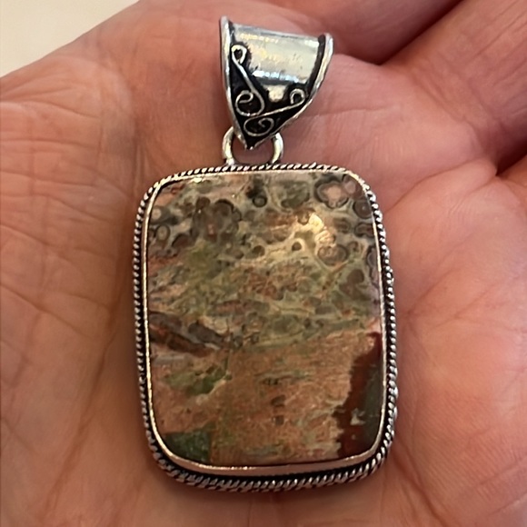 #585 Leopard 🐆 Skin Jasper Handcrafted Pendant NWOT - Picture 4 of 14
